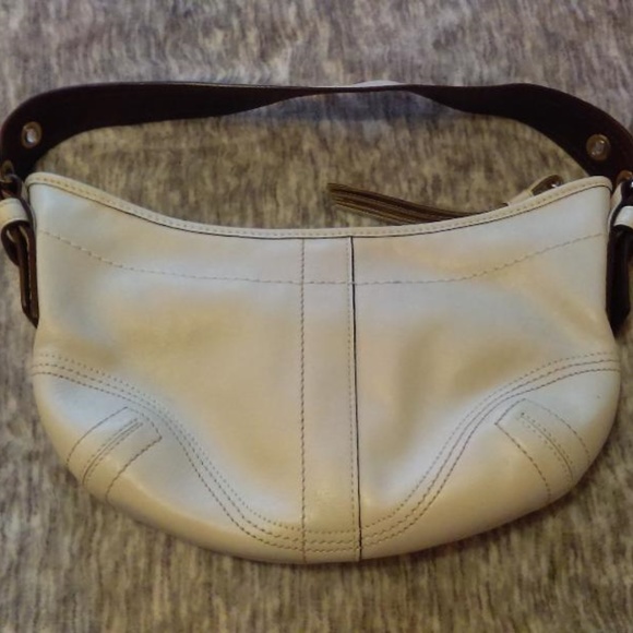 Coach Handbags - Coach White hobo bag small